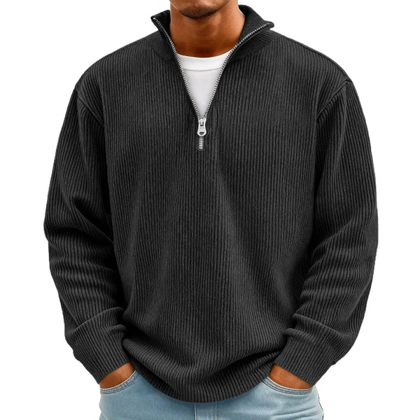 Men's Corduroy Quarter Zip Sweater