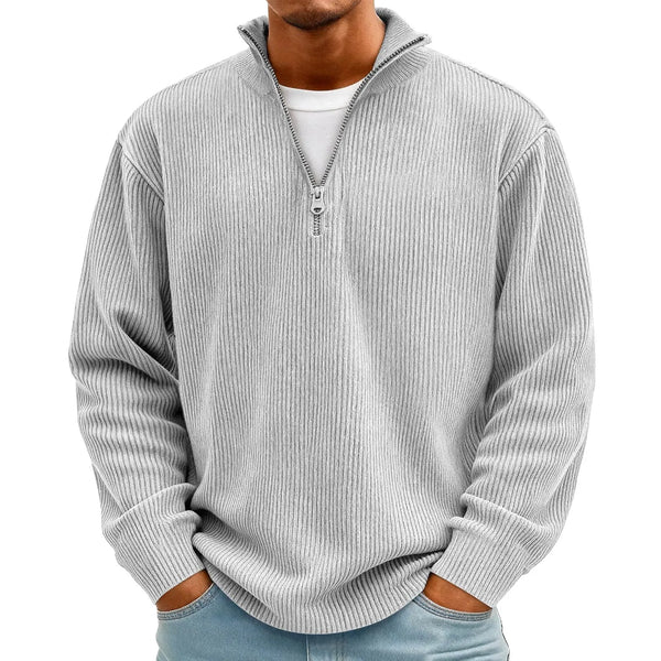 Men's Corduroy Quarter Zip Sweater