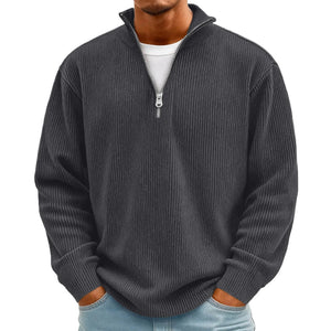 Men's Corduroy Quarter Zip Sweater