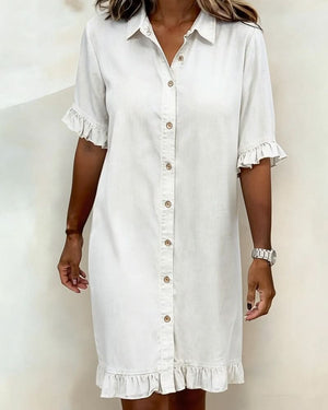 ROSAMERE FLATTERING DENIM DRESS