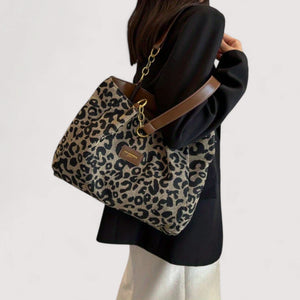 AGNES™ LEOPARD CANVAS BAG