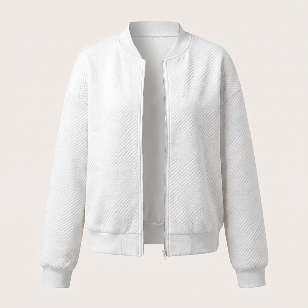 EVELYN STATEMENT CHEVRON JACKET