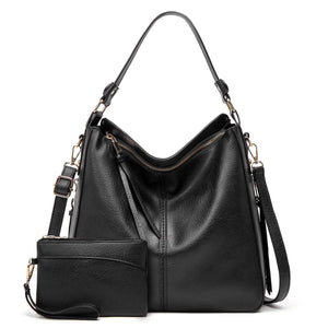 CAMELLIA LEATHER HOBO BAG