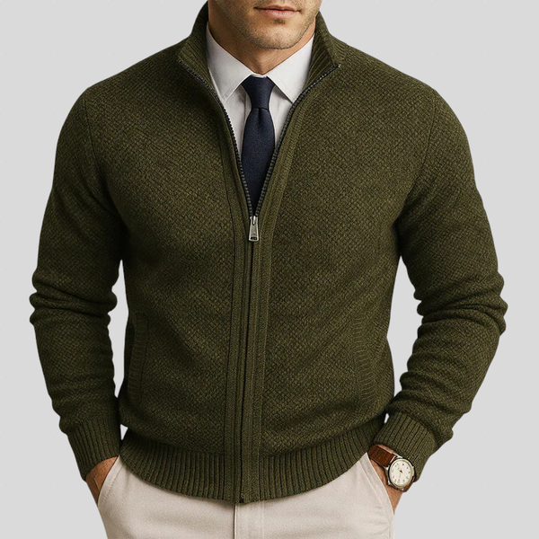 RAVINO ZIP-UP CARDIGAN