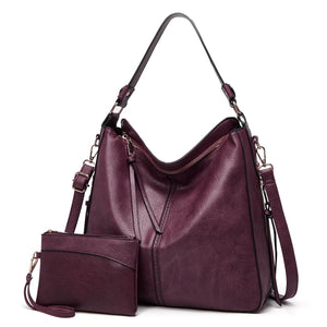 CAMELLIA LEATHER HOBO BAG