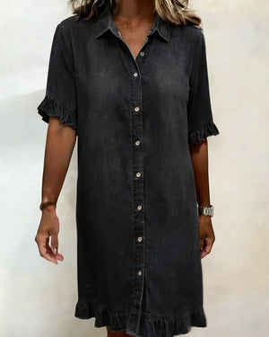 ROSAMERE FLATTERING DENIM DRESS