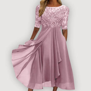 ELARA SOFT FLOW CHIFFON DRESS