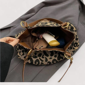 AGNES™ LEOPARD CANVAS BAG