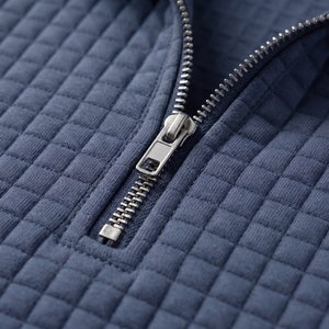 ROSALIE TEXTURED ZIP SWEATER