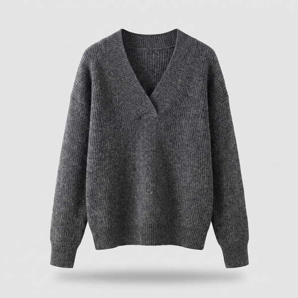 CAMILLE COZY V-NECK KNIT