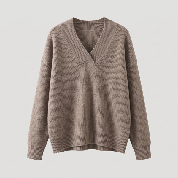 CAMILLE COZY V-NECK KNIT