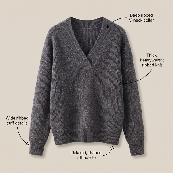 CAMILLE COZY V-NECK KNIT