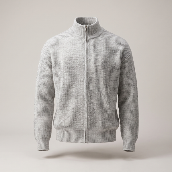 HOLLIS SMART-CASUAL ZIP CARDIGAN