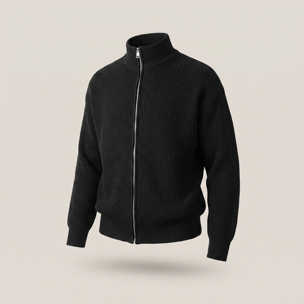 HOLLIS SMART-CASUAL ZIP CARDIGAN