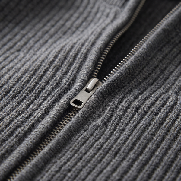 HOLLIS SMART-CASUAL ZIP CARDIGAN