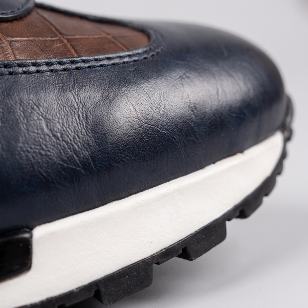 LORENZO LEATHER TRAINERS
