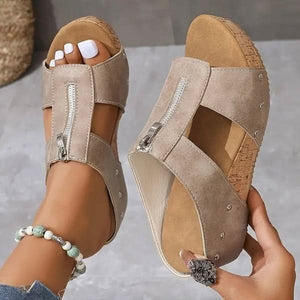 ARIA ZIP-UP ORTHOPEDIC SANDALS