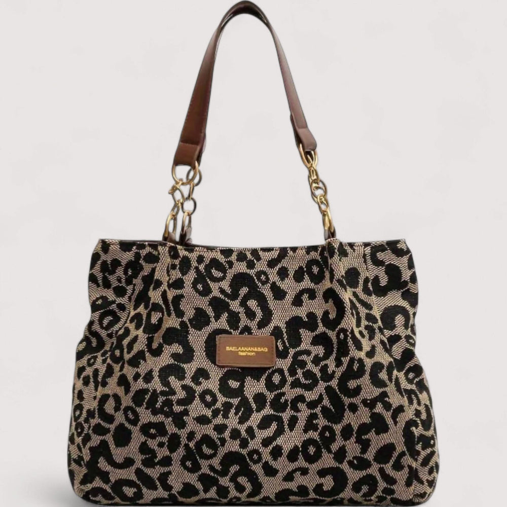 AGNES™ LEOPARD CANVAS BAG