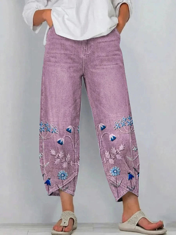 NORABELLE ARTISAN LINEN PANTS