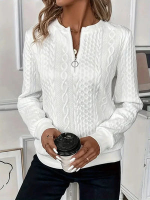 AMY | SWEATER WITH ZIPPER