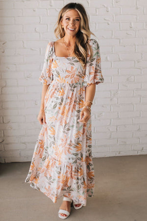 ELARA FLORAL MAXI DRESS