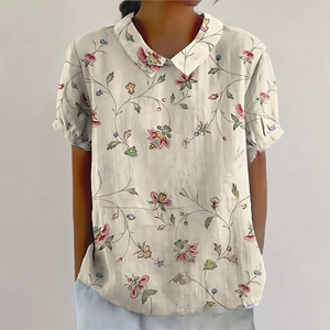 ROSEDENE SAGE FLORAL BLOUSE