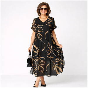 GRACEFUL SHORT SLEEVE DRESS
