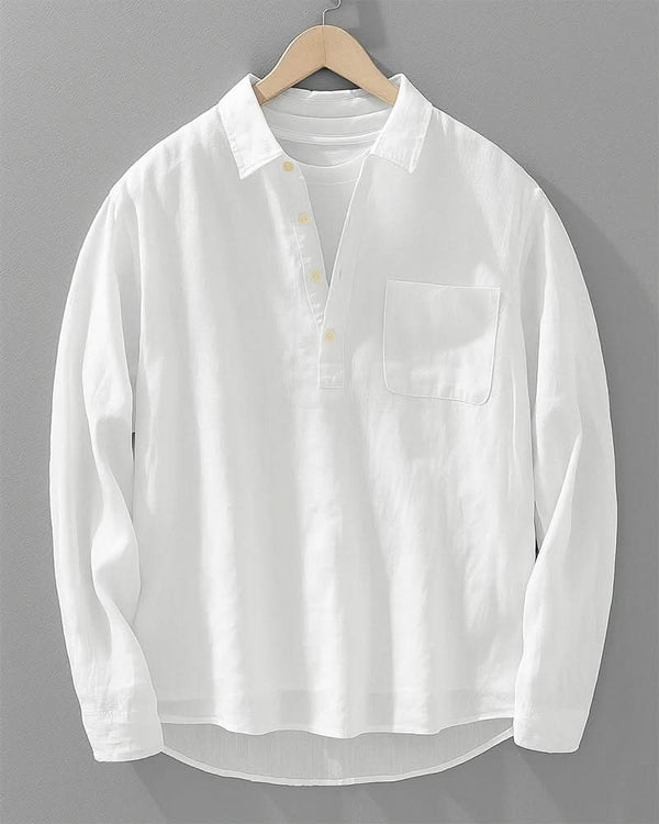 ALDRIDGE GRANDAD COLLAR SHIRT