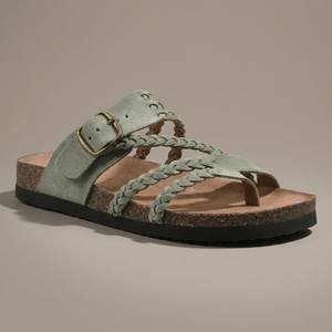 WYTHENDALE BRAIDED CORK SANDALS