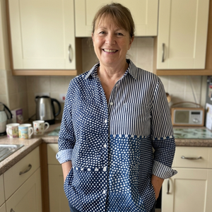 MIREWICK PATCHWORK BUTTON BLOUSE