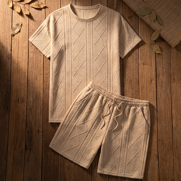 HALDMERE TEXTURED KNIT LOUNGE SET