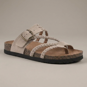 WYTHENDALE BRAIDED CORK SANDALS
