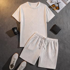 HALDMERE TEXTURED KNIT LOUNGE SET