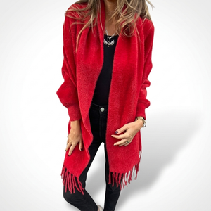 FERNLEIGH KNITTED FRINGE WRAP