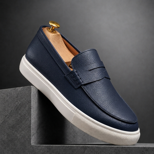MORTLAKE TEXTURED LEATHER LOAFERS