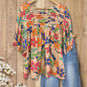 CELANDINE PLEATED DETAIL BLOUSE