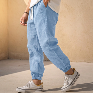 MOORHAVEN LINEN TRAVEL JOGGERS