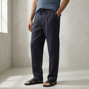 SOMERFORD PURE LINEN DRAWSTRING TROUSERS