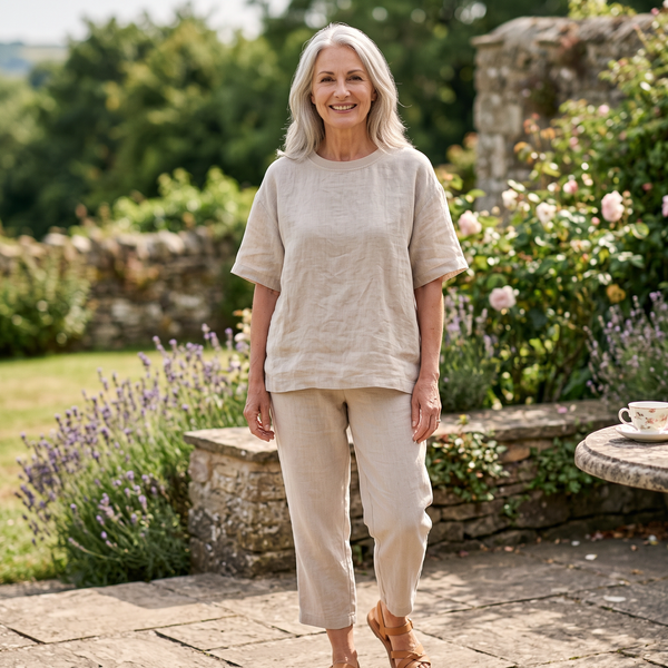 MARGARET RELAXED LINEN TEE