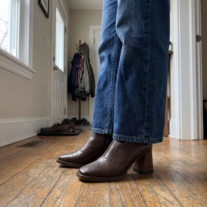 WHITNEY LEATHER ANKLE BOOTS