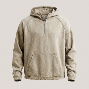 RIVINGTON HALF-ZIP DENIM JACKET