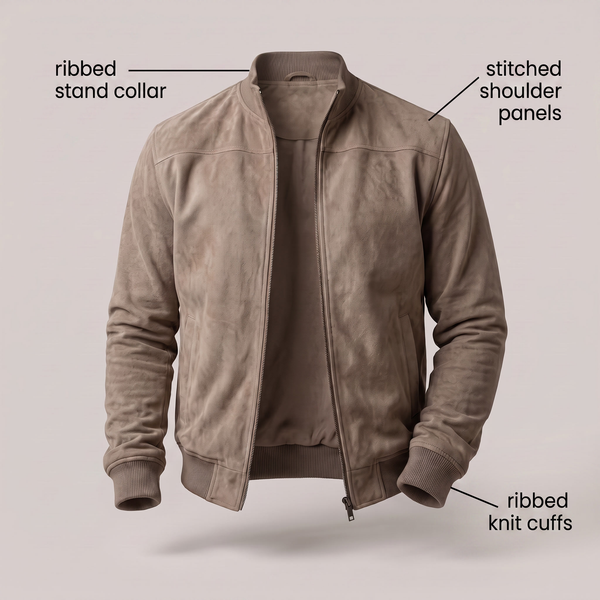 MONTCLAIR SUEDE BOMBER JACKET