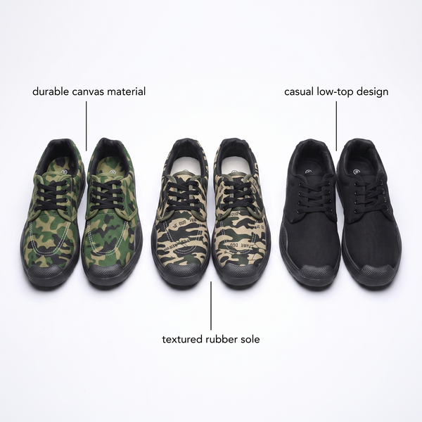 BLACKTHORN CAMO TRAINERS