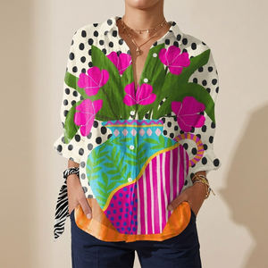 SIDONIE PAINTED BOUQUET BLOUSE