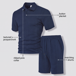 MONTFORD JACQUARD POLO SET
