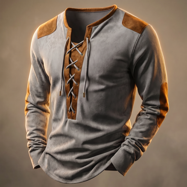 RAVENSHAW VINTAGE LACE-UP SHIRT
