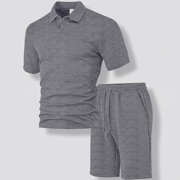 MONTFORD JACQUARD POLO SET