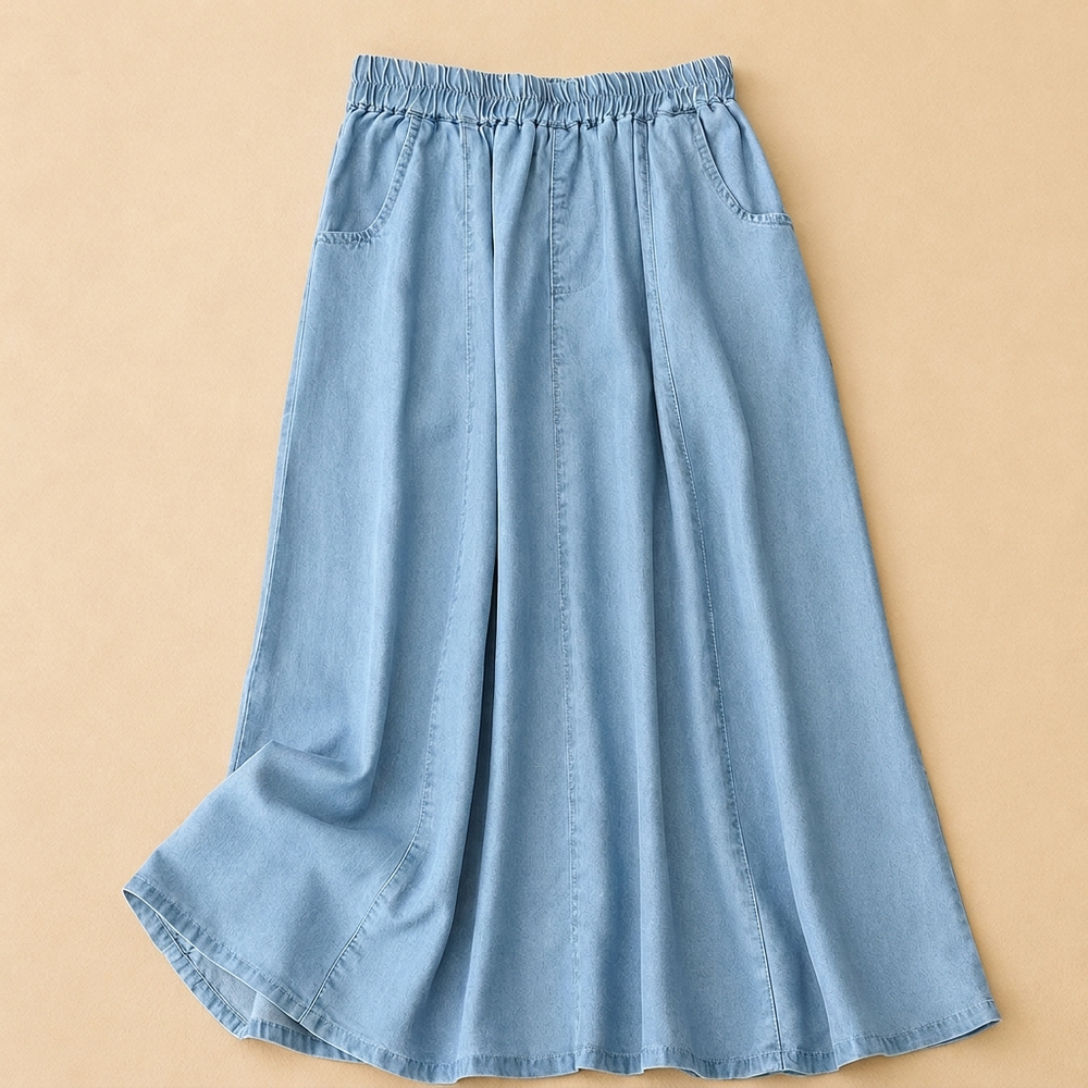 BRAYSTONE A-LINE DENIM SKIRT