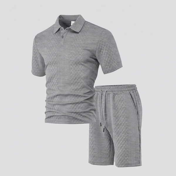 MONTFORD JACQUARD POLO SET