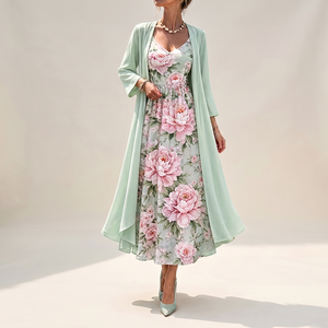CALEDON FLORAL OVERLAY DRESS SET